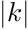 $\vert \mathbf \mathbf k \vert$