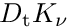 $D_{\mathrm t} K_\nu$