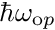 $\hbar \omega_{\mathrm op}$