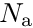 $N_{\mathrm a}$