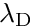 $\lambda_{\mathrm D}$